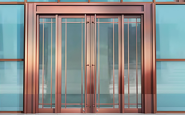 水磨沟玻璃地弹门